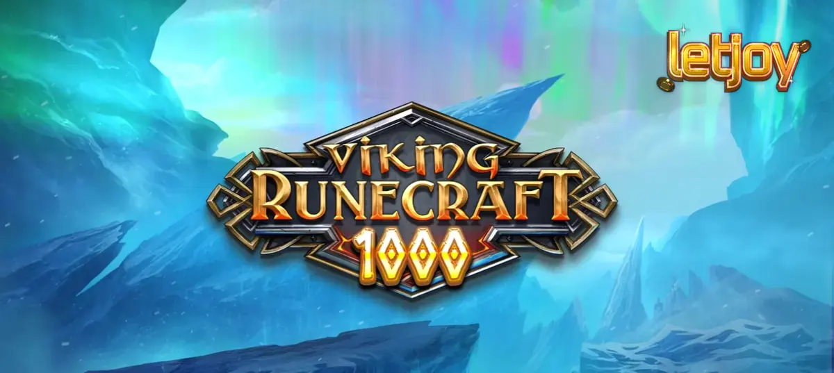 Interface do slot Viking Runecraft 1000 com símbolos nórdicos e grade de jogo